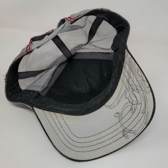 Bio-Domes Headgear Snapback Mesh Back Trucker Hat Gray OSFM Studded - Picture 7 of 9